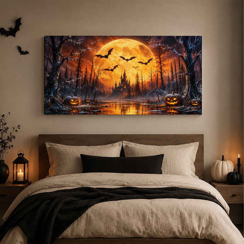 Art sur toile d'Halloween, L 40 po x H 20 po