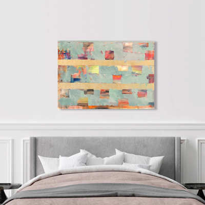 Abstract City Rising by Peter Winkel - Wrapped Canvas Print