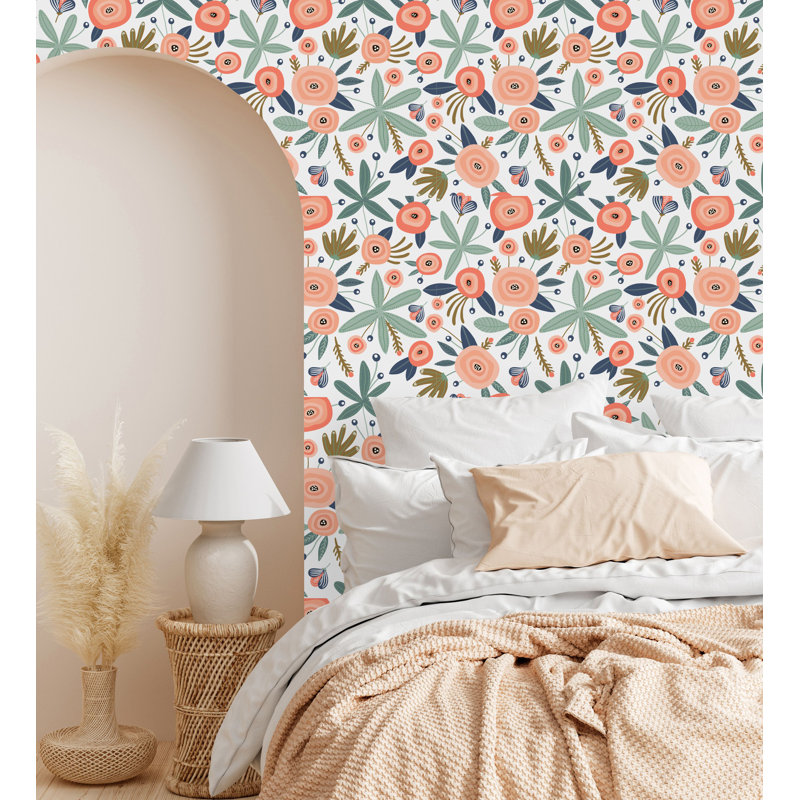 Panneau de papier peint Midgegooroo, L 18,75 po x l 25 po, Papier