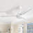 Keilee 52'' 3-ABS-Blade Propeller Standard Ceiling Fan with Remote Control and no Light-63465242