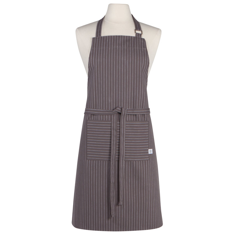 Striped Cotton Bib Apron