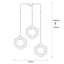 Lustre industriel moderne, finition noire, 20,9 po de diamètre x 39,4 po de hauteur | Hauteur réglable, corps en fer, 3 x E27 Max 40W | Comprend les instructions d'installation | Parfait pour la décoration de la salle à manger et de l'espace de vie-892583703