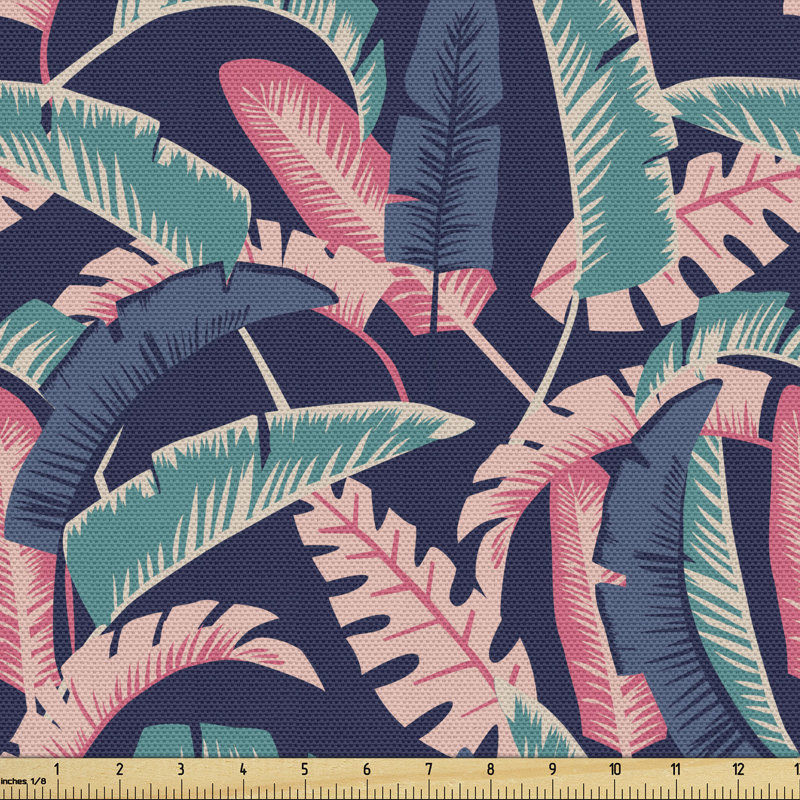 Chotan Hawaiian Exotic Banana Leaves Pattern Multi-Purpose Fabric