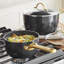 GreenPan Reserve Black Healthy Ceramic Nonstick Saucepan Set with Lids, 1.5qt and 3qt