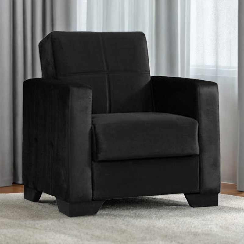 Chaise de canapé, Velours noir