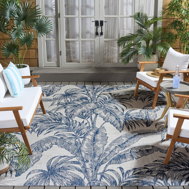 Kerman Performance Indoor/Outdoor Area Rug, Rectangle 8' x 10'