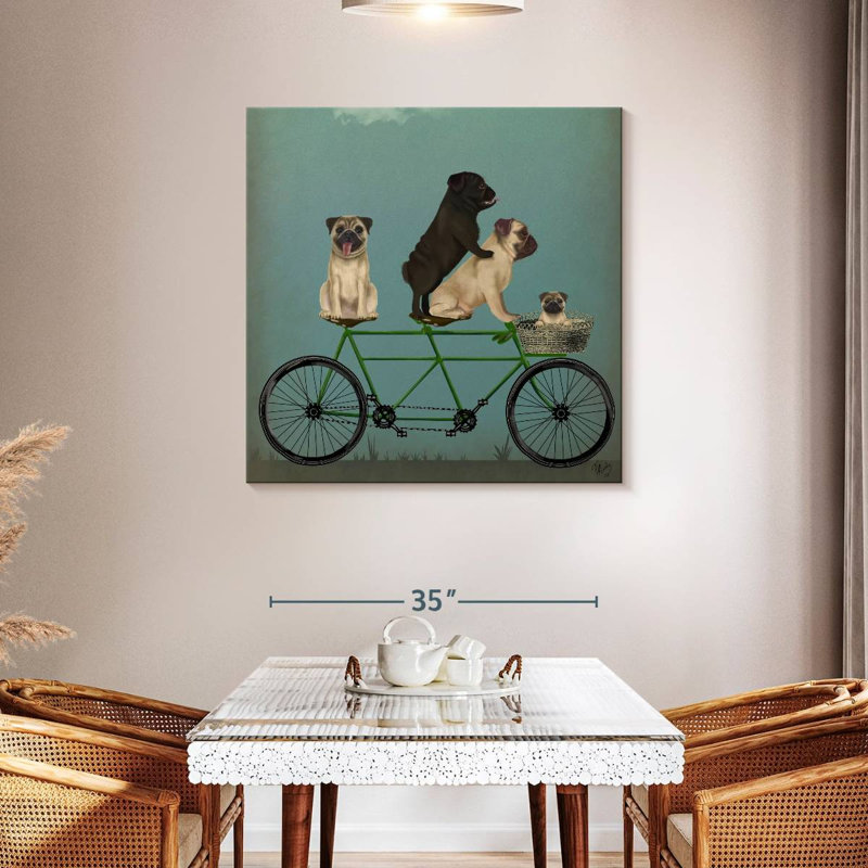 Brampt Pug Tandem, 39" H x 39" W