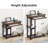 28"-39.3" Height Adjustable Portable Desk With Power Outlet & USB Ports-731972698