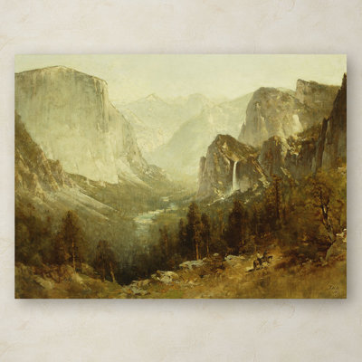 « chasse dans yosemite 1890 » par thomas hill, reproduction d’art sur toile