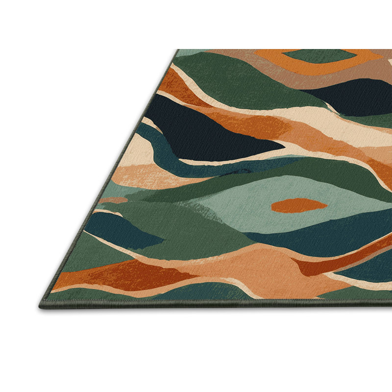 Meadow Illusion Rug, Square 4'