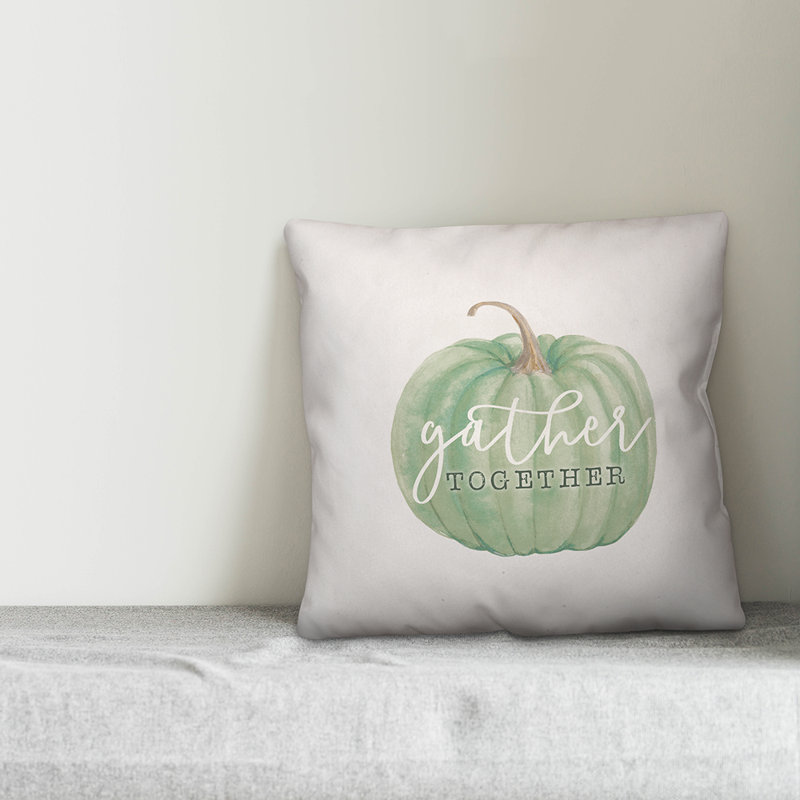  Gather Together Pumpkin Throw Pillow