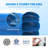 Plastic Rectangle Inflatable Pool 22'' H x 71'' W x 100'' L