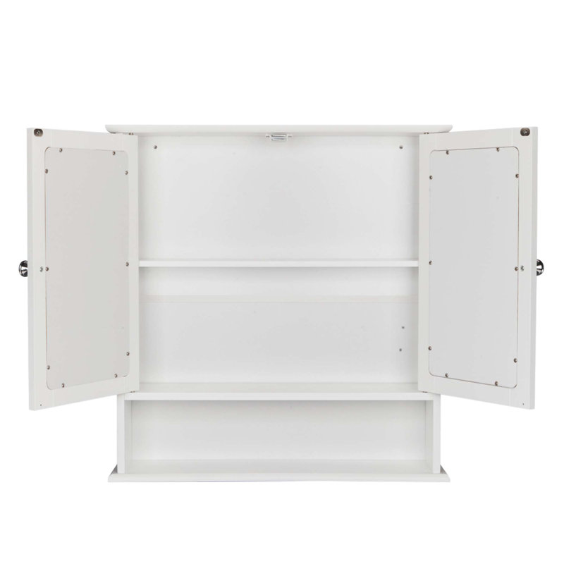 Étagère d'armoire murale à double porte