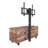 Rustic Brown TV Console With Push-To-Open Storage Cabinet For TV Up To 65In Wood TV Stand For Living Room Bedroom