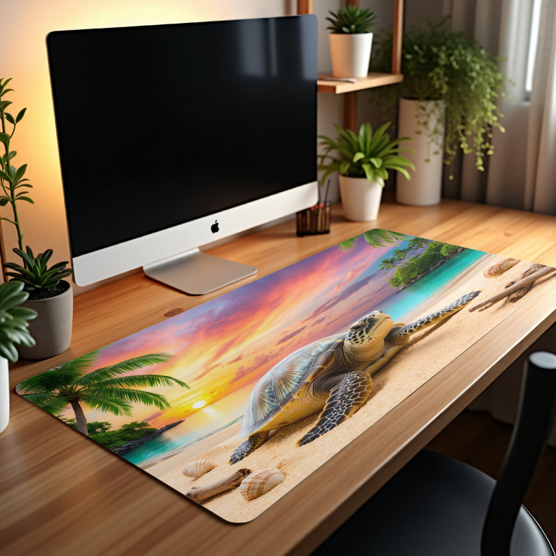 Polyester Desk Pad, 14.4x12.1