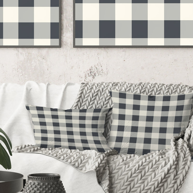 Coussin Modern Gingham Bliss I - Modern