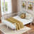 Metal Daybed With Reinforced Slat Support And Sturdy Metal Construction-1725575343-1725575337