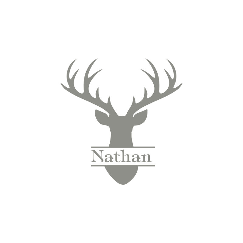 Animals Non-Wall Damaging Wall Decal, Yes, Silver Gray
