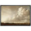 «Calming Clouds Sky Modern Rustic Brown Country», impression sur toile encadrée pour chambre à coucher-109881587-109881589