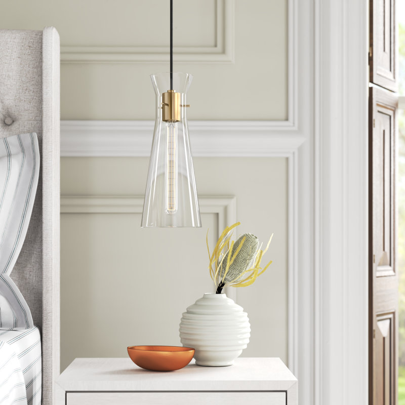 Gena 1 - Light Single Pendant, Aged Brass