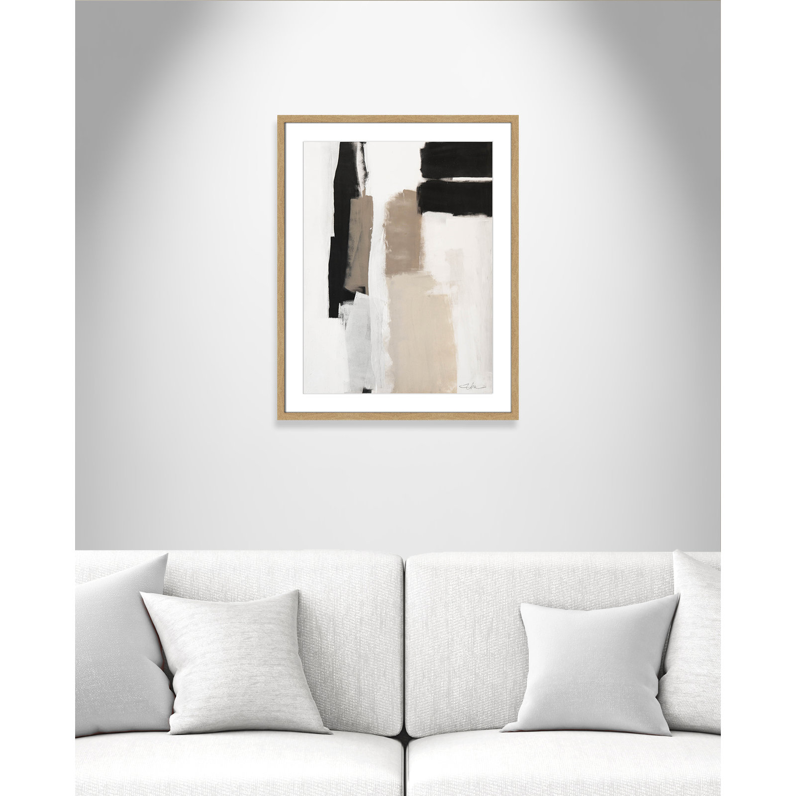 Earth Scapes II Print, 29.5" H x 23.5" W x 1.25" D, Natural Woodgrain Picture Framed