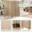 Paravents pliables en bois sculpté
