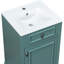 Meuble-lavabo de 20 pouces pour les petites salles de bain: structure en bois massif, lavabo en céramique et poignée élégante en alliage d'aluminium, fabrication de la structure, style-1084385783