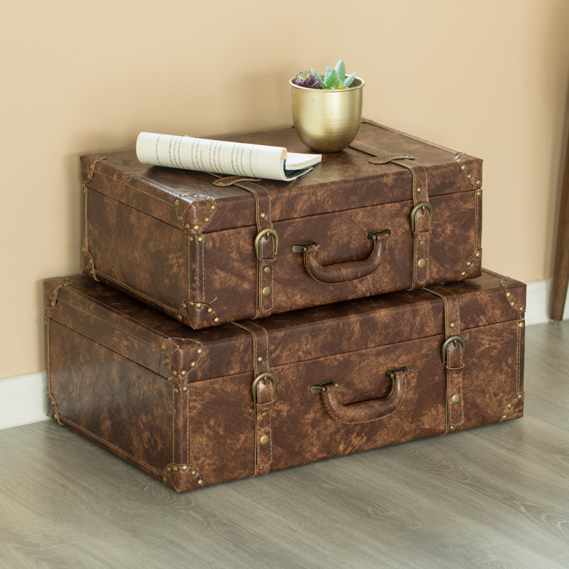 Mineo 2 Piece Manufactured Wood Accent Trunk