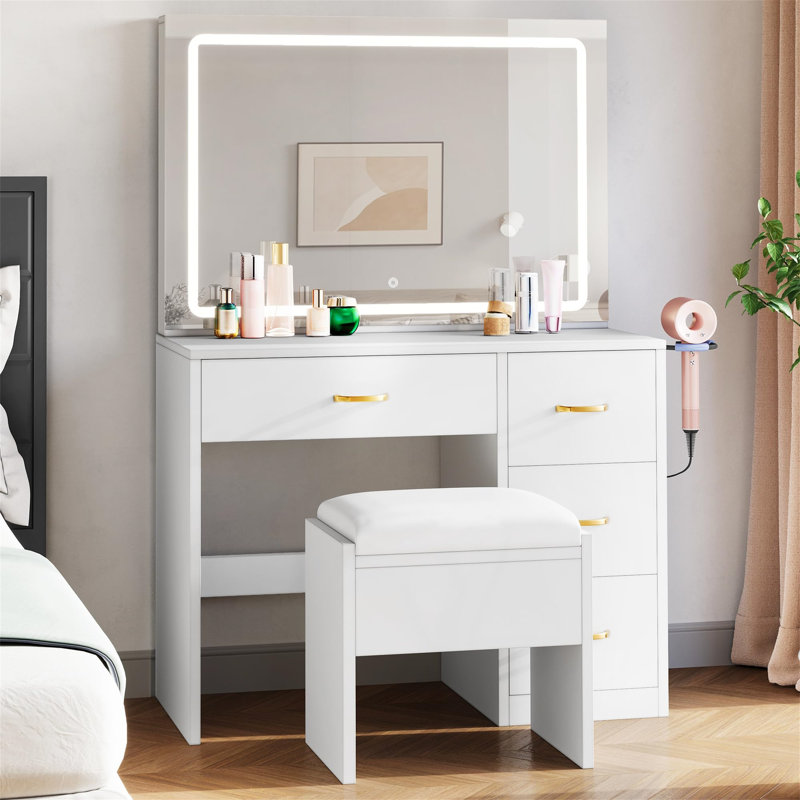 Benette Dressing Table with Mirror