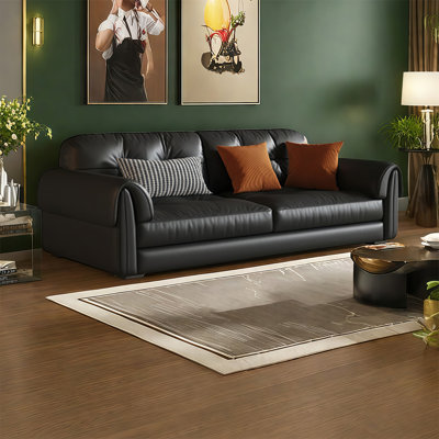 Modern simple light luxury straight row sofa
