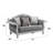 Fabric Loveseat W/3 Pillows