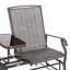 Banc oscillant avec table centrale Outsunny