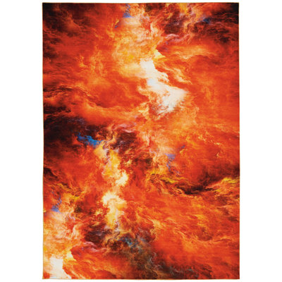 Tapis orange Cassie