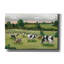 Abstract Field Of Cows by Hollihocks Art - Wrapped Canvas Print-88042340