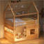 Lit maison en bois avec tablette DEL intégrée-1649280322