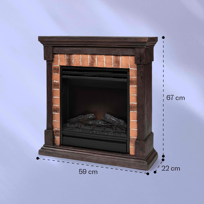 Klarstein 59cm W Blạck Electric Fireplace