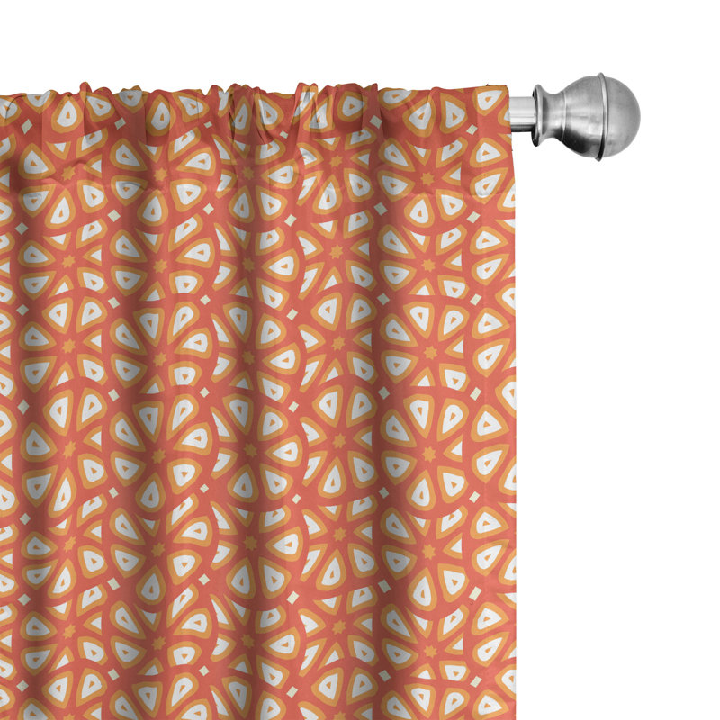 Semi-Sheer Rod Pocket Curtain Panels, 28" x 95"