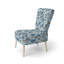 Chaise d'appoint rembourrée Blue Coastal Harmony