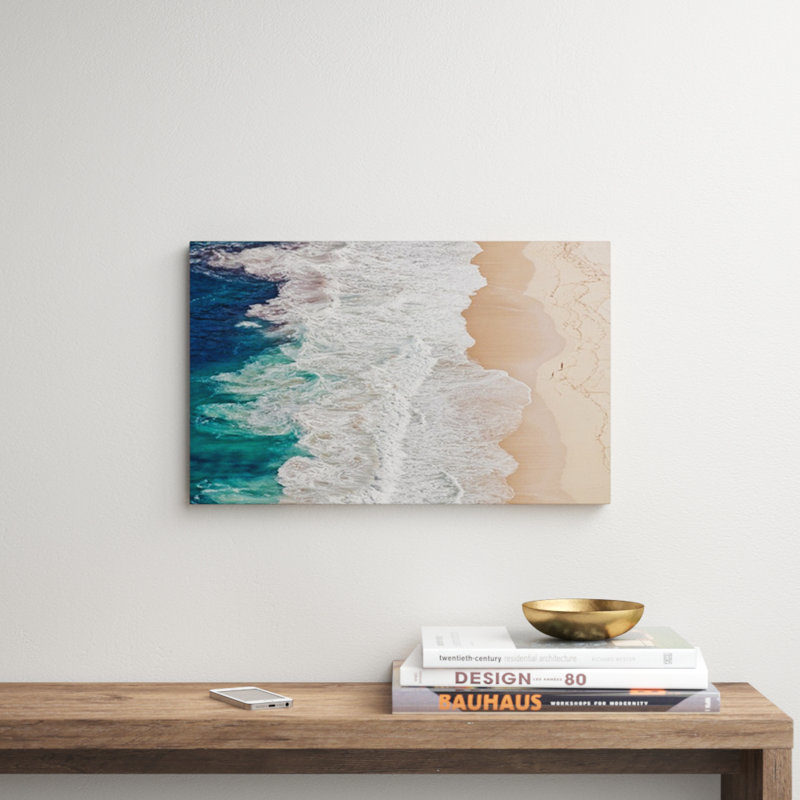 «Where the Ocean Ends», reproduction de photo, H 15 po x l 24 po x p 1,5 po, Toile