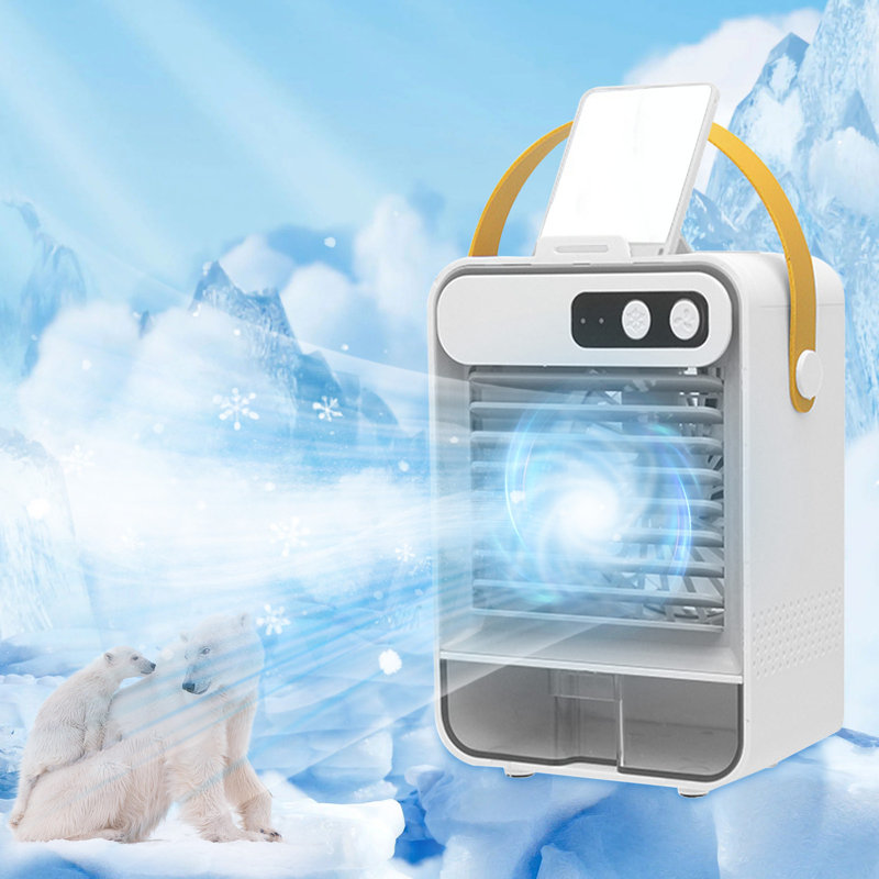 Mini ventilateur de rangement multifonction USB Kondieu, White