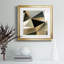 7_Gold Polygon Wall II - reproduction encadrée de qualité supérieure - prête à être accrochée-2029120002-2029120007