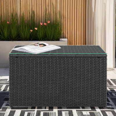 Wicker Patio Coffee Table