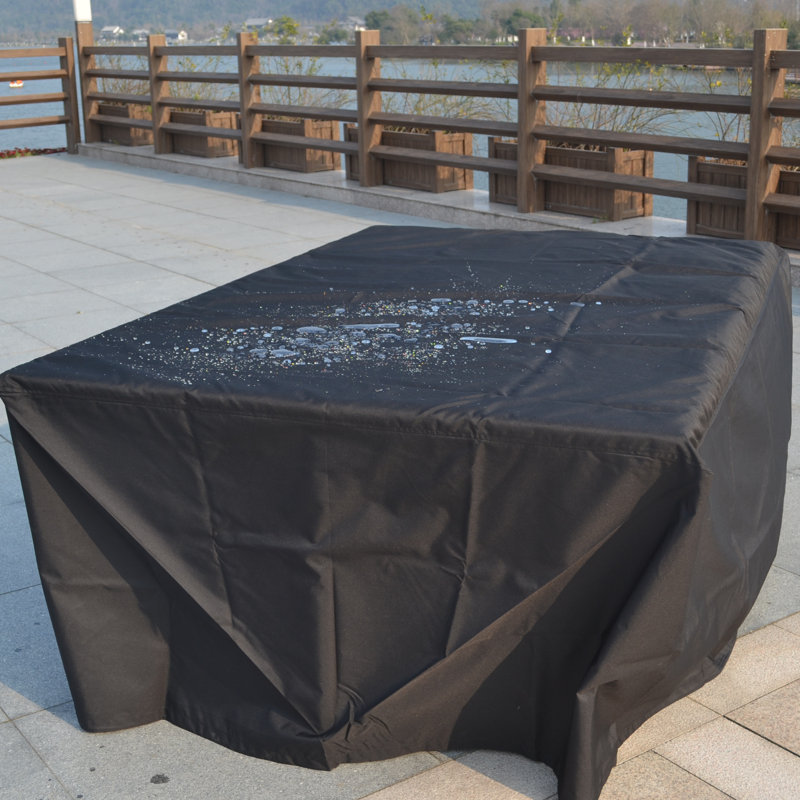 Housse pour table de patio résistante à l'eau, Beige, H 12 po x l 30 po x P 83 po