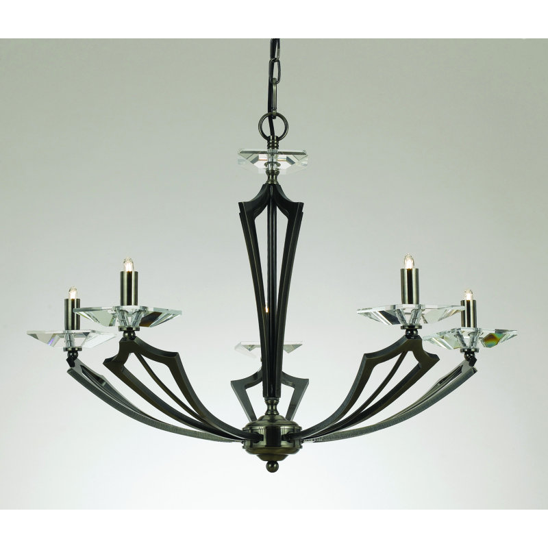 Hillsboro 5 - Light Candle Style Chandelier