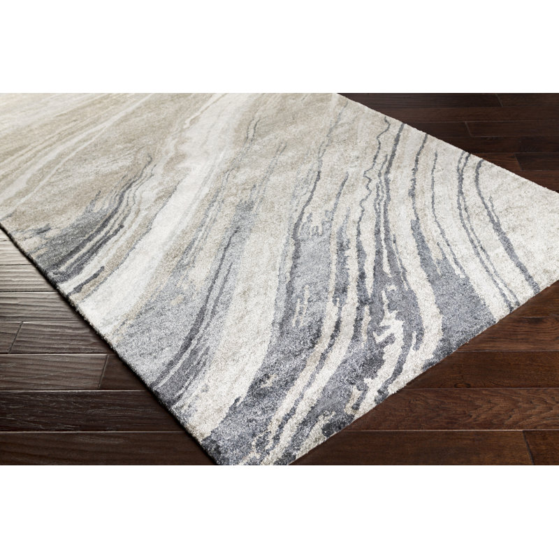 Mcduffy Hand Tufted Viscose Indoor Rug, Rectangle 2' x 3'