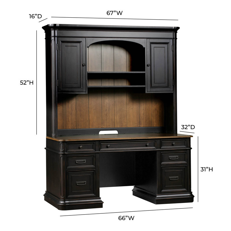 Dagostino Executive Desk with Hutch