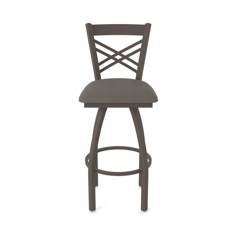 Tabouret tournant 36" Catalina, Bronze, Tissu - graphique calice
