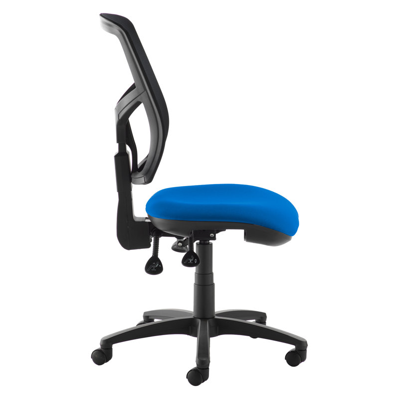 Mesh Back Operators Chair, Light Blue