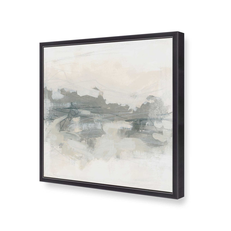Soft Lines of Memory I Print, Weathered Zinc Open Corner Framed, 21.75'' H x 21.75'' W