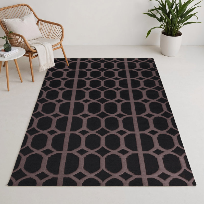 Tapis mauve intérieur et extérieur Trellis, Rectangle 9' x 12'